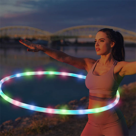 femme plage cerceau hula hoop